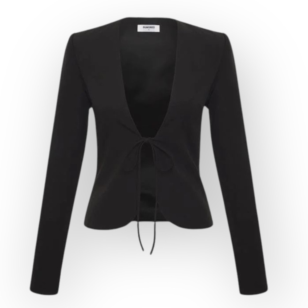 Rumored Waldorf Blouse Sweater Top, Black, Size S, NWT